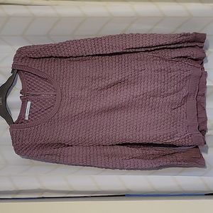 Purple Sweater with Back Zipper